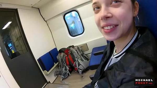 Real Public Blowjob in the Train | POV Oral CreamPie by MihaNika69 and MichaelFrost