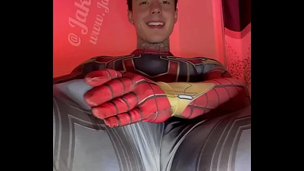 Stroking My Massive Cock In Super Hero Costumes Before Shooting A Huge Load