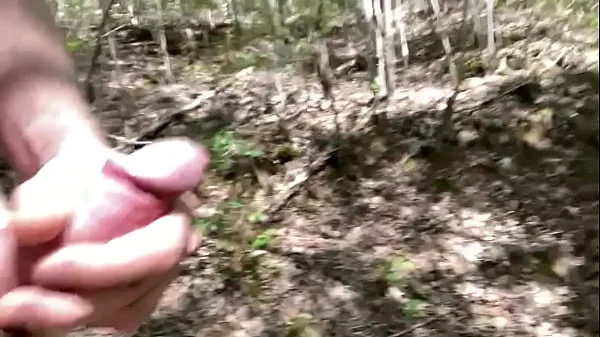 Hiking with a hard dick