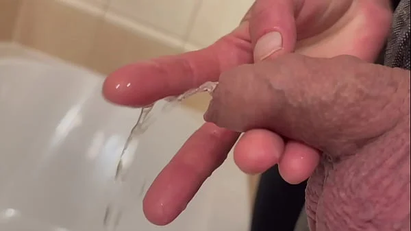 Hold his uncut Dick when he Pee on my fingers Compilation