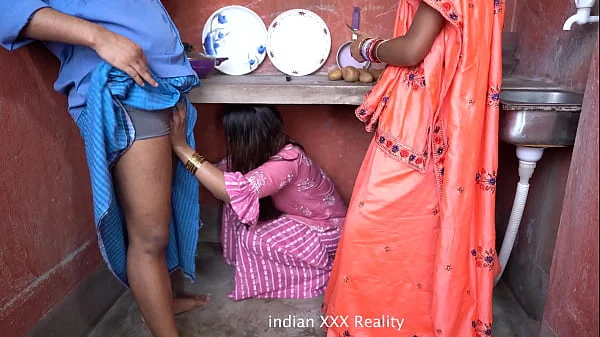 Indian step Family in Kitchen XXX in hindi