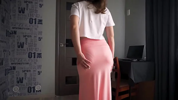 Visible Panty Line Fetish Tease In Long Maxi Skirt