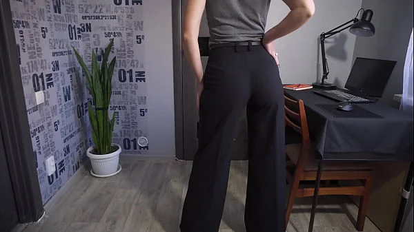 Secretary Pants Too Tight So They Rip Open