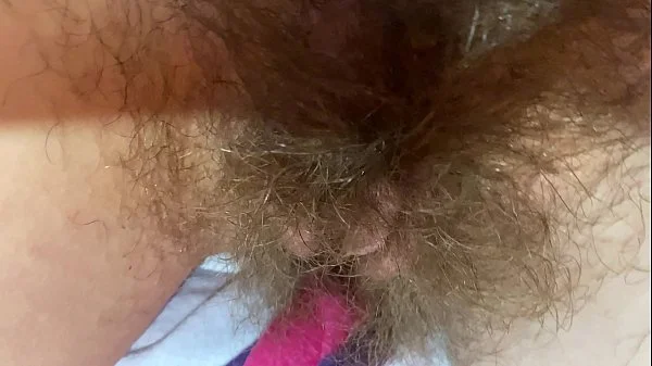 extreme close up on my hairy pussy huge bush 4k HD video hairy fetish