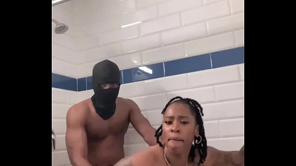 Busty chick Marrijanee gets fucked in her ass in shower!