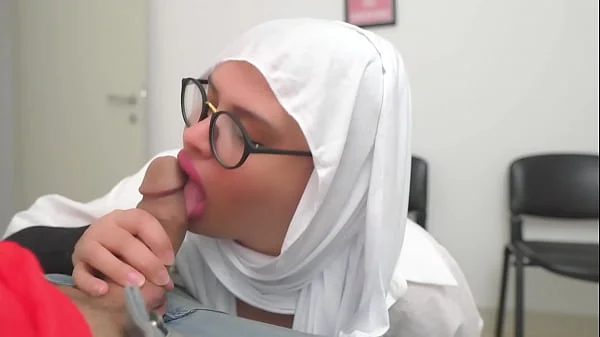 This Muslim woman is SHOCKED !!! I take out my cock in Hospital waiting room.