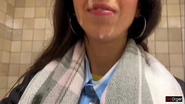 Fuck me right now and cum on my face in public - I want everyone to see me covered in cum! - Cumwalk