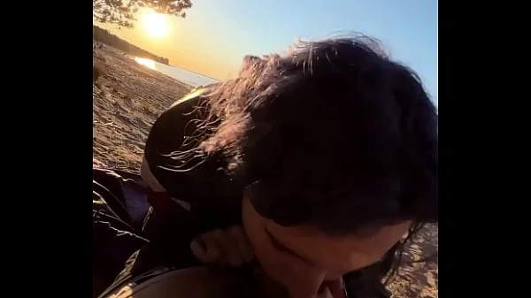 Blowjob on the beach