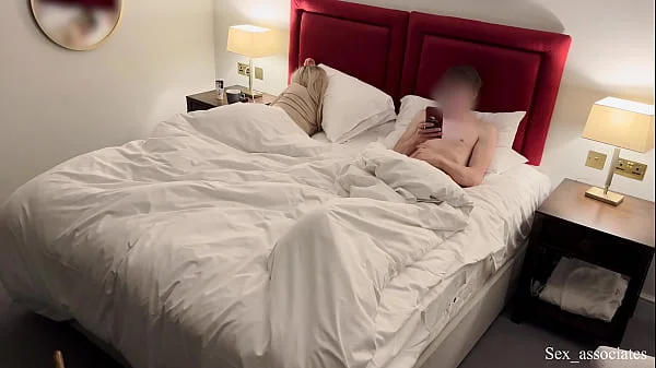 Step Mom And Son Share a Bed In A Hotel Room