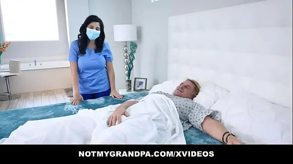 Exotic Nurse Gabriela Lopez Lets Patient Cum On Her Big Natural Tits