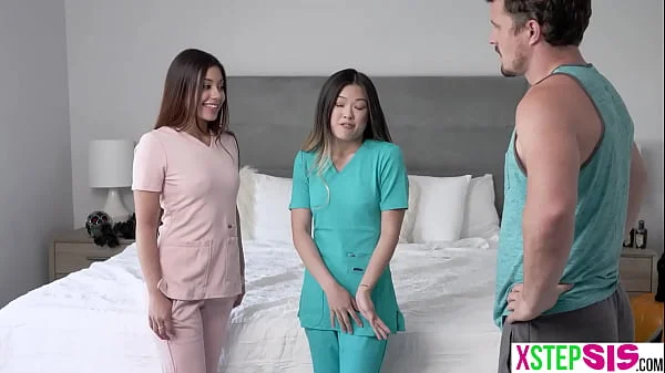 Teen BBFs Lulu Chu and Xxlayna Marie have dick doctor questions for