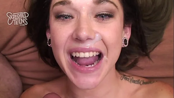 Watch this 10 minute teen facial compilation