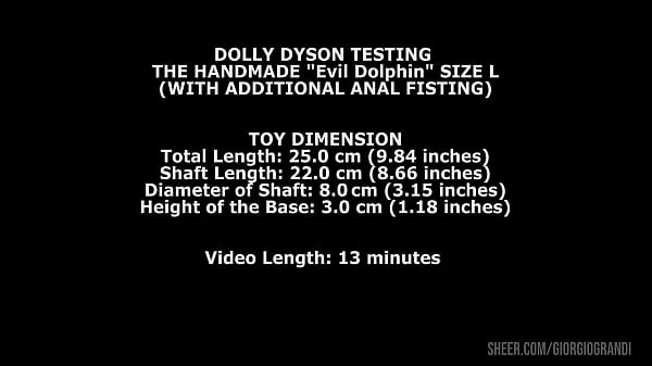 Dolly Dyson Testing The Handmade Dolphin Size L (With Additional Anal Fisting) TWT160