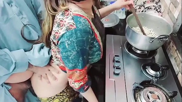 Indian Wife Busy in Cooking While Her Ass Hole Fucked By Her Cuckold Husband With Clear Hindi Audio