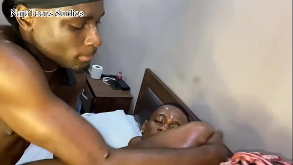 Two horny Nigerian brothers drills stepsis pussy while taking a nap (Full video on Xvideos red)